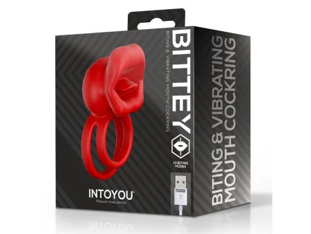 Bittey Anillo Vibrador con Biting Mordisqueo