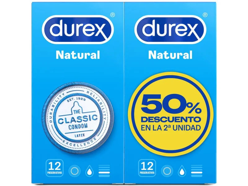Duplo Preservativos Natural 2x 12 ud