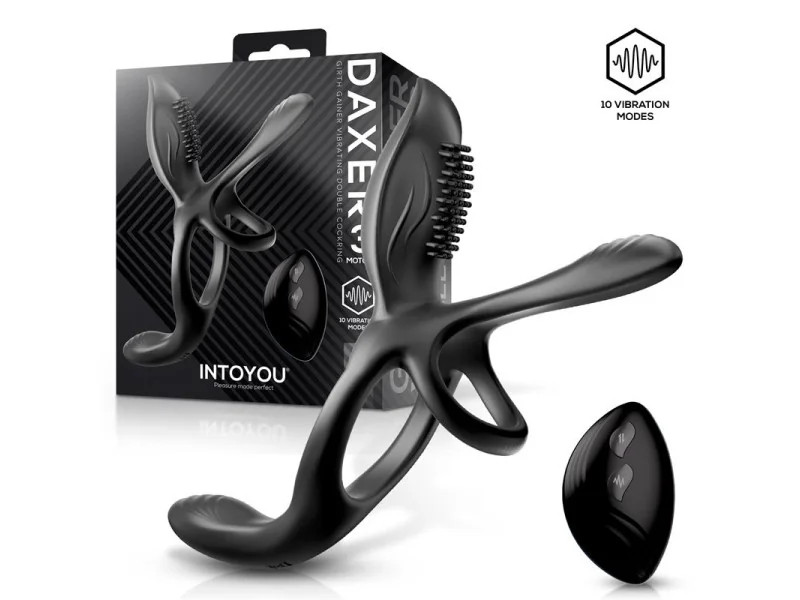 Daxer Doble Anillo para el Pene con Estimulador de Clitoris