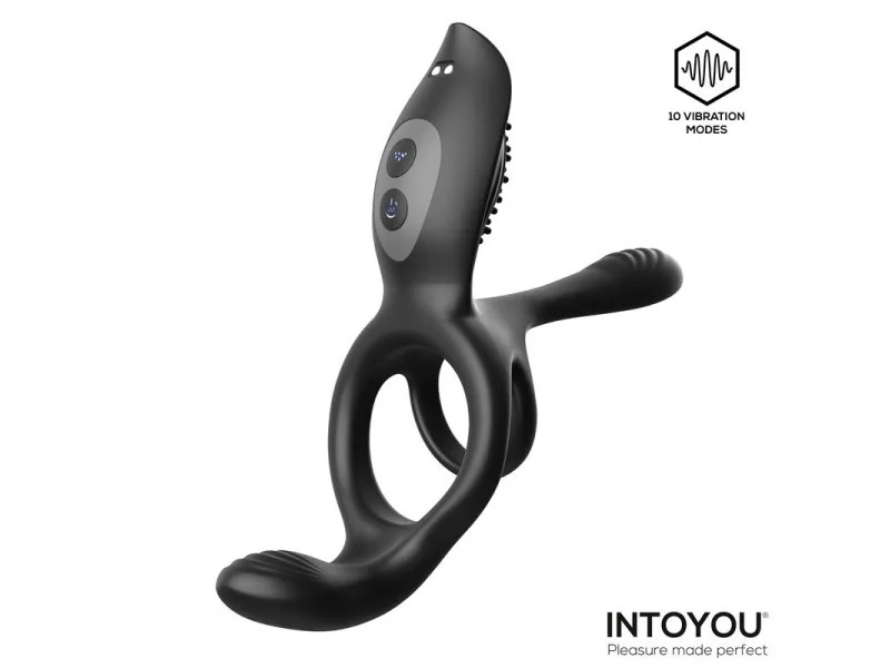 Daxer Doble Anillo para el Pene con Estimulador de Clitoris