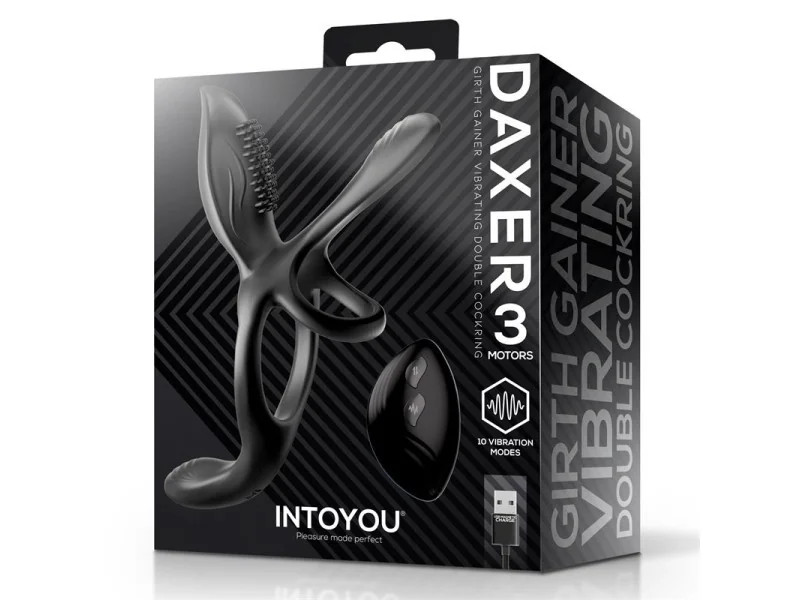 Daxer Doble Anillo para el Pene con Estimulador de Clitoris