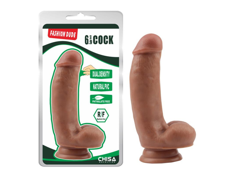 Dildo Dual Density Fashion Dude 69 Bronceado