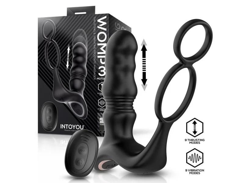 Womp Masajeador Prostatico con Vibracion Thrusting y Control Remoto Womp Masajeador Prostatico con Vibracion Thrusting y Control Remoto