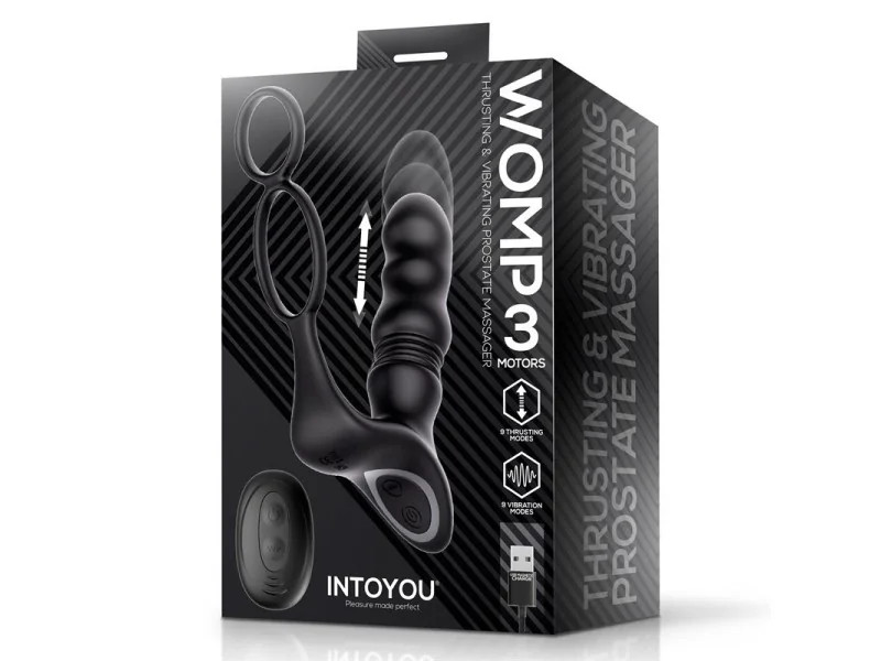 Womp Masajeador Prostatico con Vibracion Thrusting y Control Remoto
