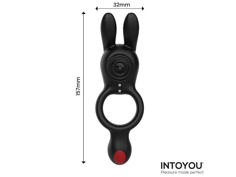 Konny Anillo Vibrador Doble con Conejito y Control Remoto