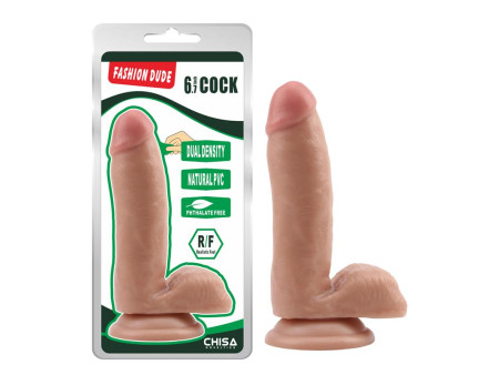 Dildo Dual Density Fashion Dude 67 Natural Dildo Dual Density Fashion Dude 67 Natural