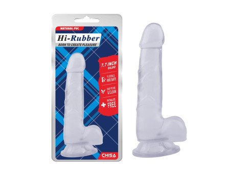 Dildo Hi Rubber 77 Transparente Dildo Hi Rubber 77 Transparente
