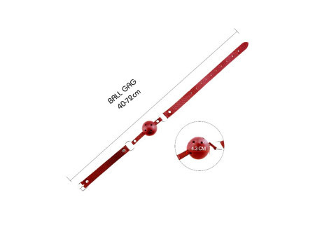 Discretion Mordaza de Bola Transpirable Rojo Discretion Mordaza de Bola Transpirable Rojo