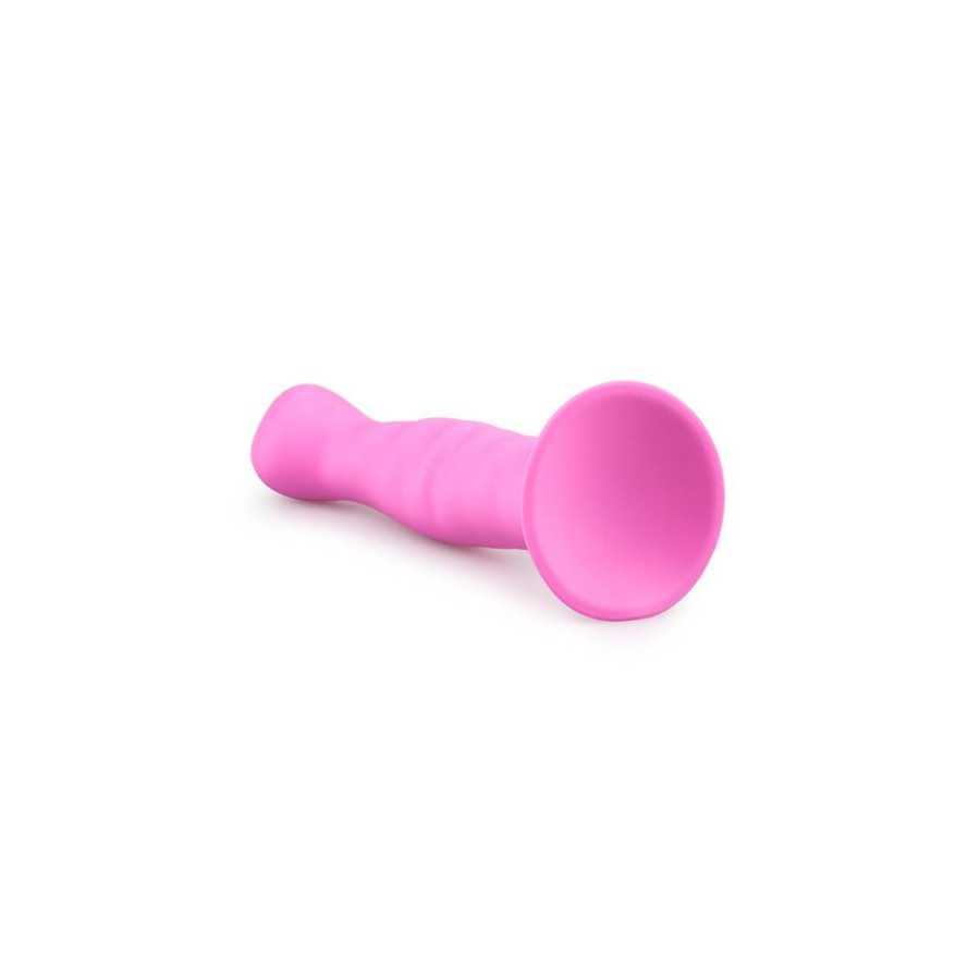 Dildo con Ventosa de Silicona Rosa