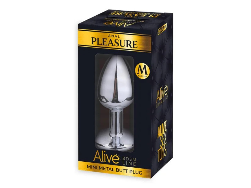 Plug Anal con Joya Negra Talla M