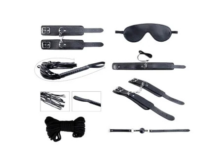 Secret Desires Black Kit de 8 Piezas BDSM