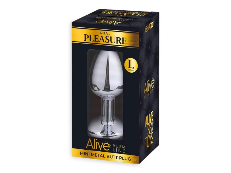 Plug Anal con Joya Rosa Talla L