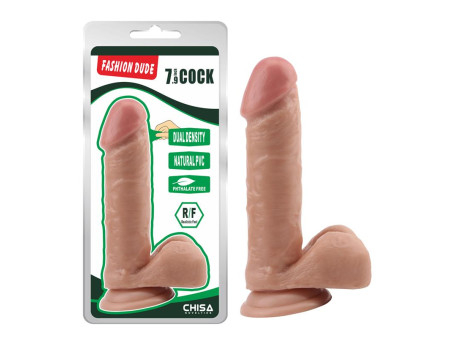 Dildo Dual density Fashion Dude 20 cm Color Natural Dildo Dual density Fashion Dude 20 cm Color Natural