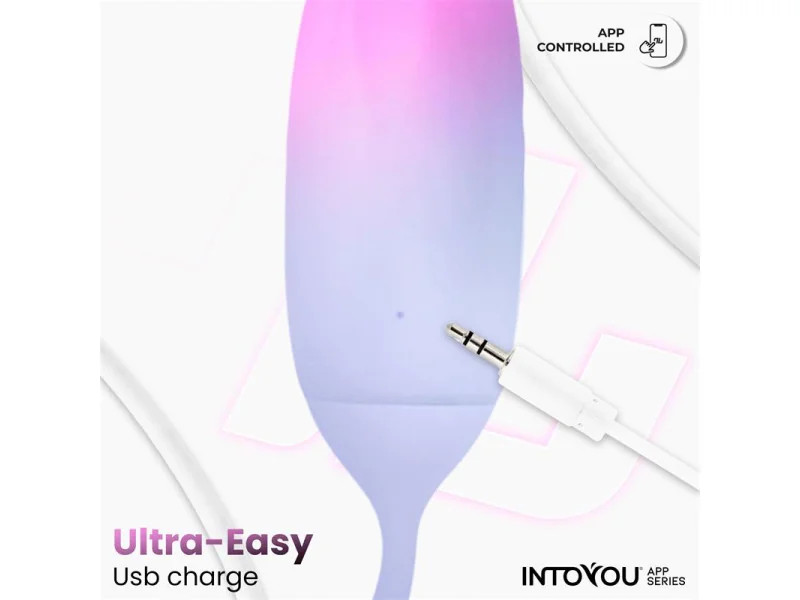 Huevo Silicona Doble Capa con APP Rosa Azul