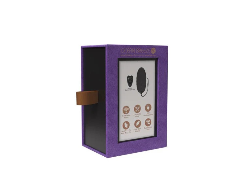 Huevo Vibrador Ocean Breeze 20 con Control Remoto Purpura