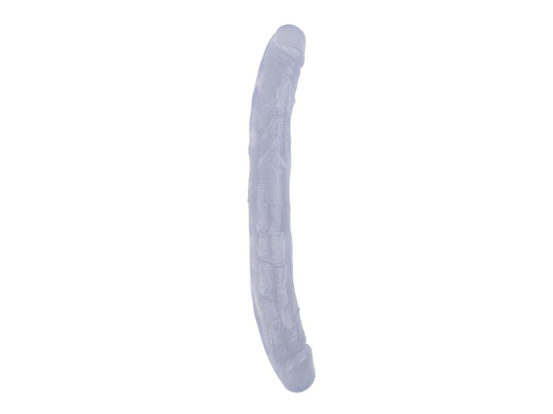 Dildo Doble Hi Rubber 128 Transparente