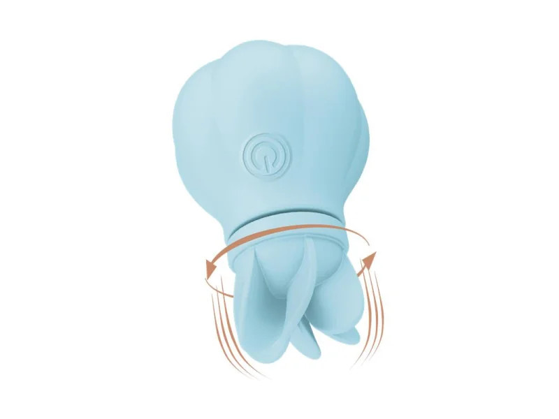 Estimulador Caress Vibracion y Rotacion Light blue