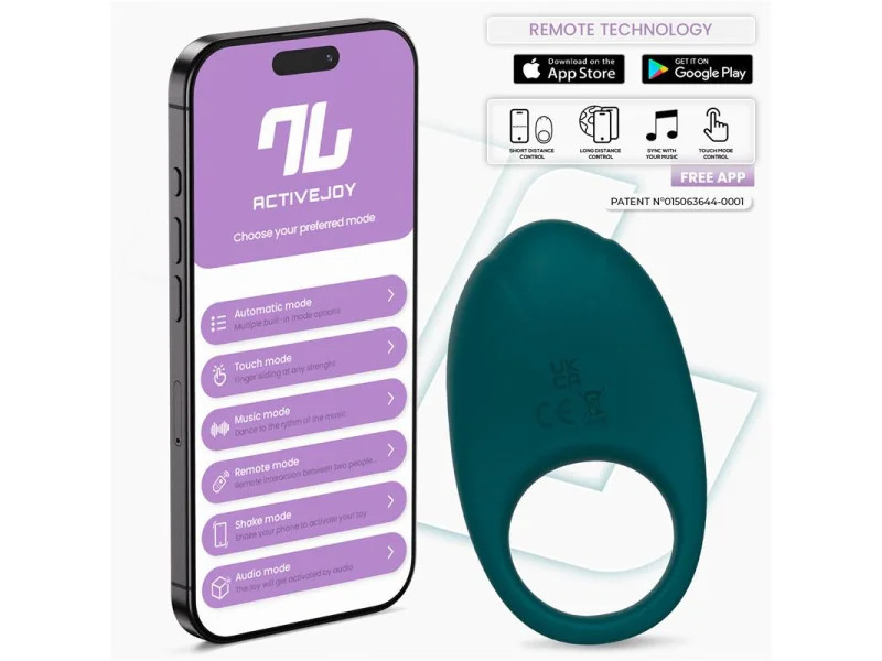 Ringo Anillo Vibrador con APP Unibody Verde