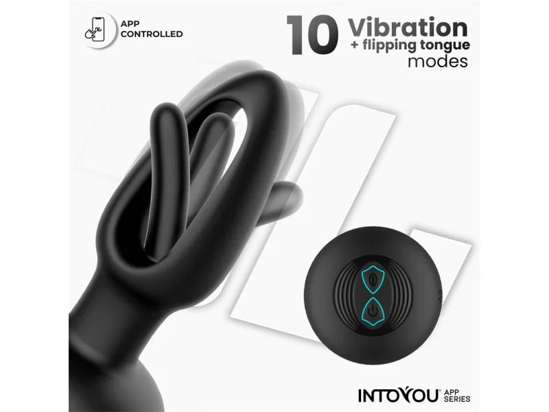 Zack Plug Anal con Flipping Tongue y Vibracion con App
