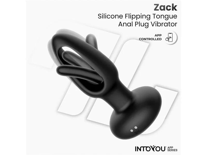 Zack Plug Anal con Flipping Tongue y Vibracion con App