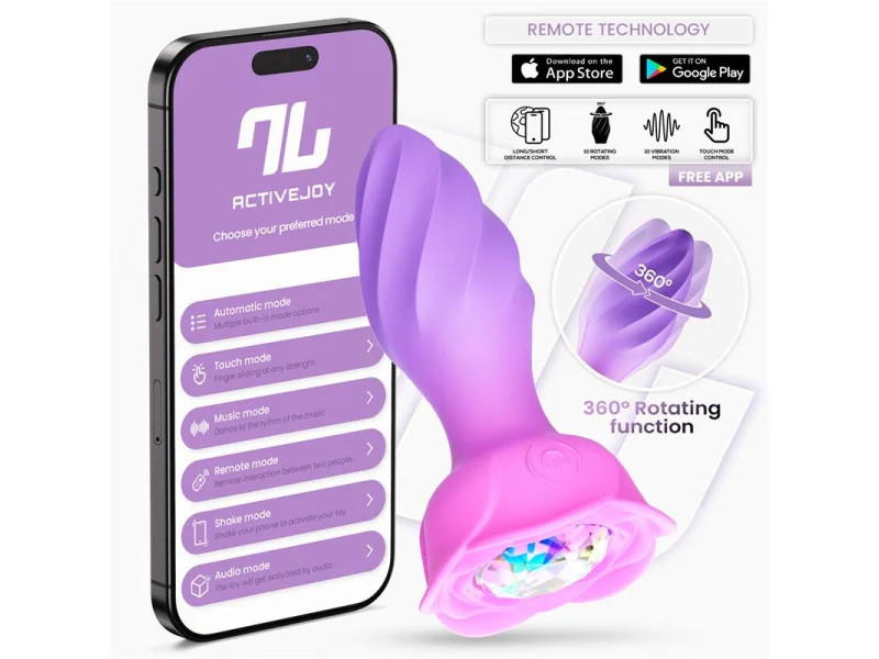 Moxy Plug Anal con Rotacion 360º con App