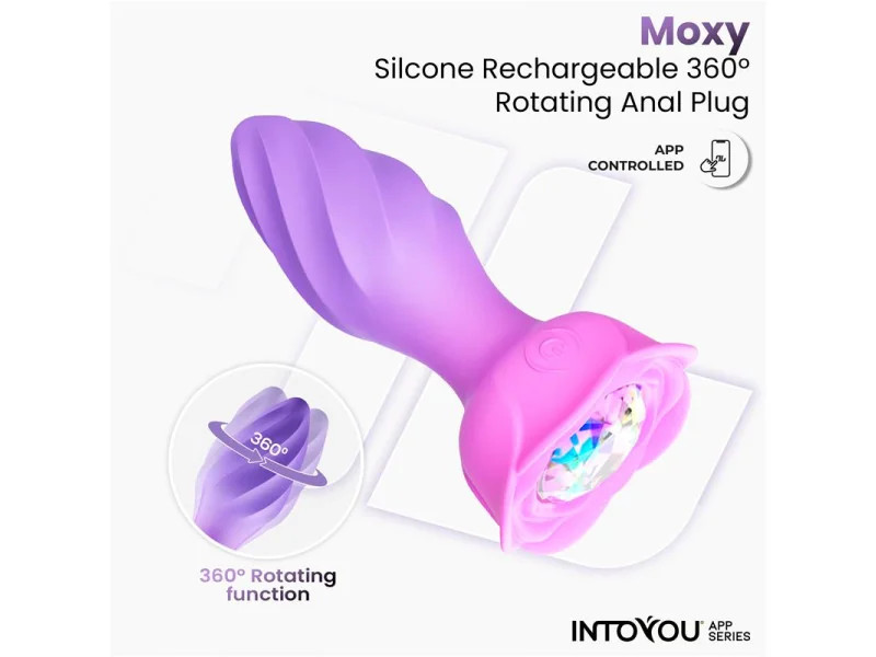 Moxy Plug Anal con Rotacion 360º con App
