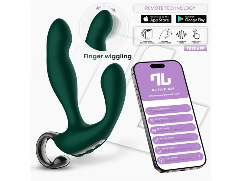 Greeny Masajeador Prostatico con Finger Wiggling y App Greeny Masajeador Prostatico con Finger Wiggling y App