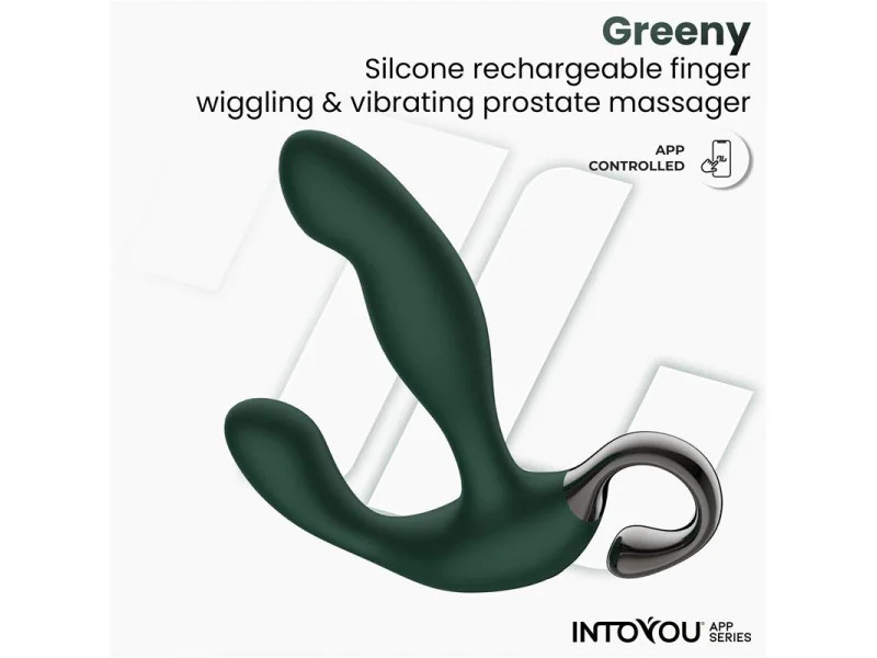 Greeny Masajeador Prostatico con Finger Wiggling y App