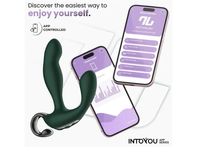 Greeny Masajeador Prostatico con Finger Wiggling y App