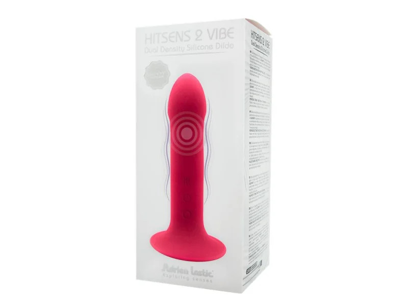 Dildo Doble Densidad Vibracion Hitsens 2 M Rosa