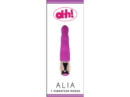 Vibrador Alia Purpura Silicona 175 x 32 cm