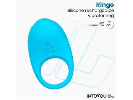 Ringo Anillo Vibrador con APP Unibody Azul Ringo Anillo Vibrador con APP Unibody Azul