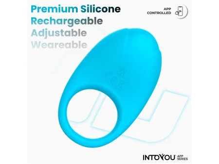 Ringo Anillo Vibrador con APP Unibody Azul Ringo Anillo Vibrador con APP Unibody Azul