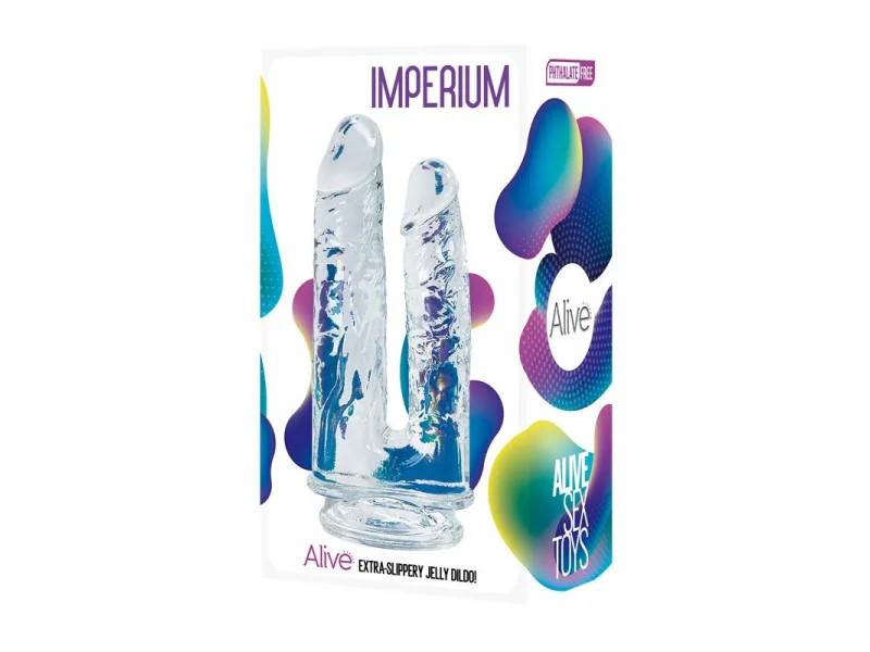 Imperium Dildo Doble Jelly Transparente
