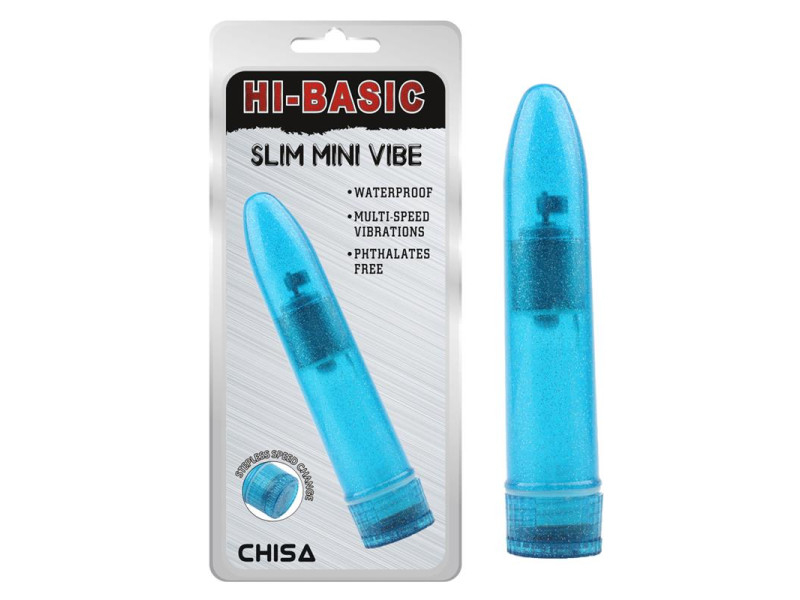 Vibrador Slim Mini Azul