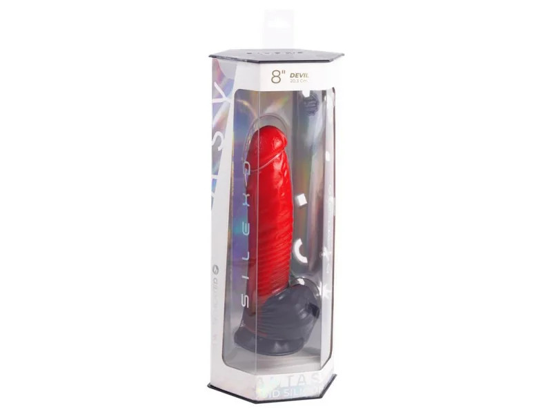 Dildo Silicona Liquida Devil Red 8