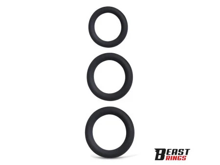 Set de 3 Anillos para el Pene Silicona S M y L