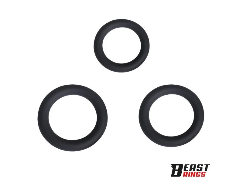 Set de 3 Anillos para el Pene Silicona S M y L