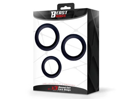 Set de 3 Anillos para el Pene Silicona S M y L