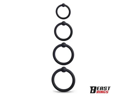 Set de 4 Anillos para el Pene Silicona