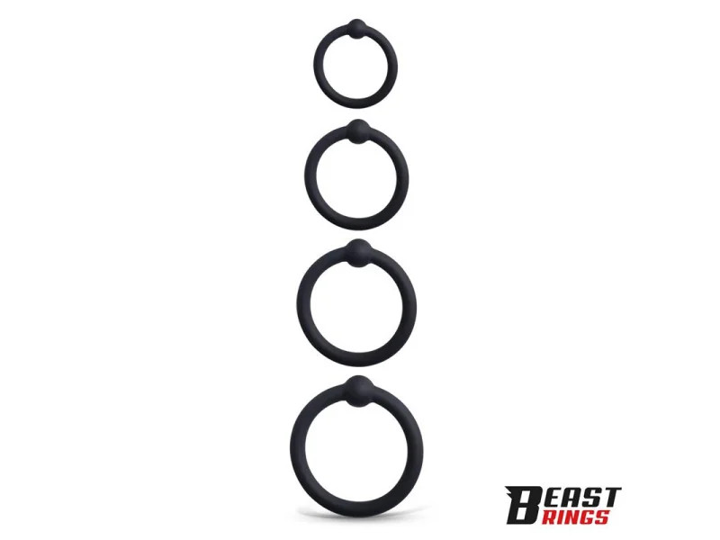Set de 4 Anillos para el Pene Silicona