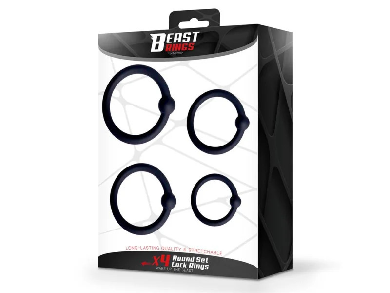 Set de 4 Anillos para el Pene Silicona