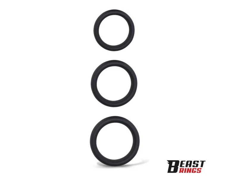 Set de 3 Anillos para el Pene Silicona S M y L