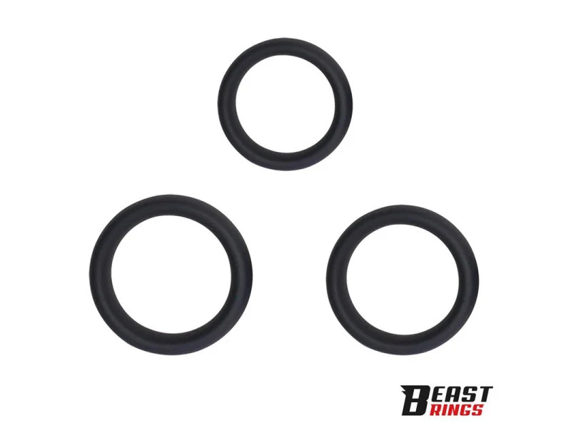 Set de 3 Anillos para el Pene Silicona S M y L