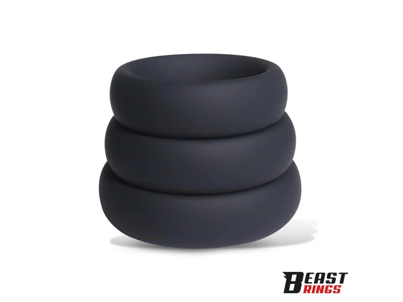 Set de 3 Anillos para el Pene Silicona S M y L