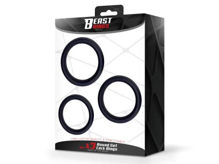 Set de 3 Anillos para el Pene Silicona S M y L