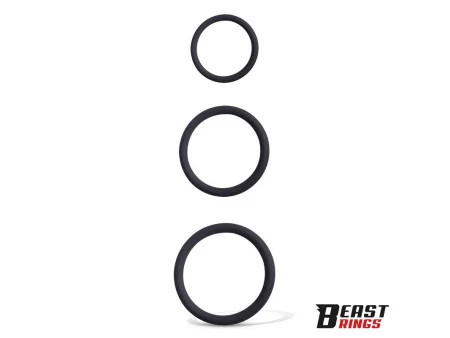 Set de 3 Anillos para el Pene Silicona S M y L