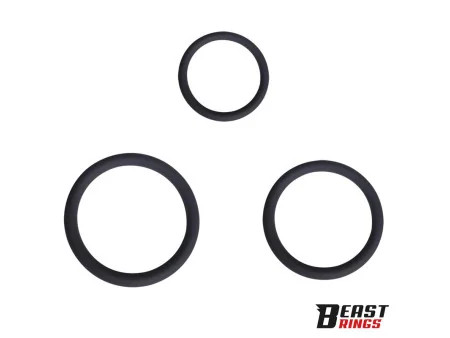 Set de 3 Anillos para el Pene Silicona S M y L