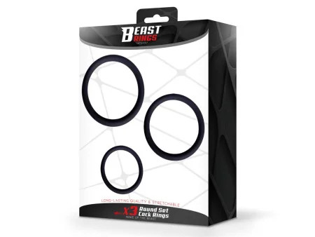 Set de 3 Anillos para el Pene Silicona S M y L