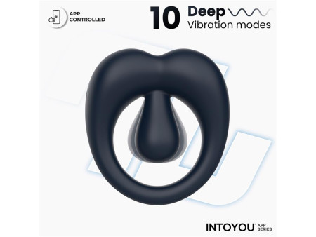 Kenny Anillo Vibrador con Estimulador de Clitoris y APP Azul Oscuro